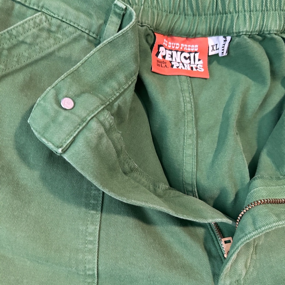 Big Bud press petite green pencil pants - Picture 2 of 5